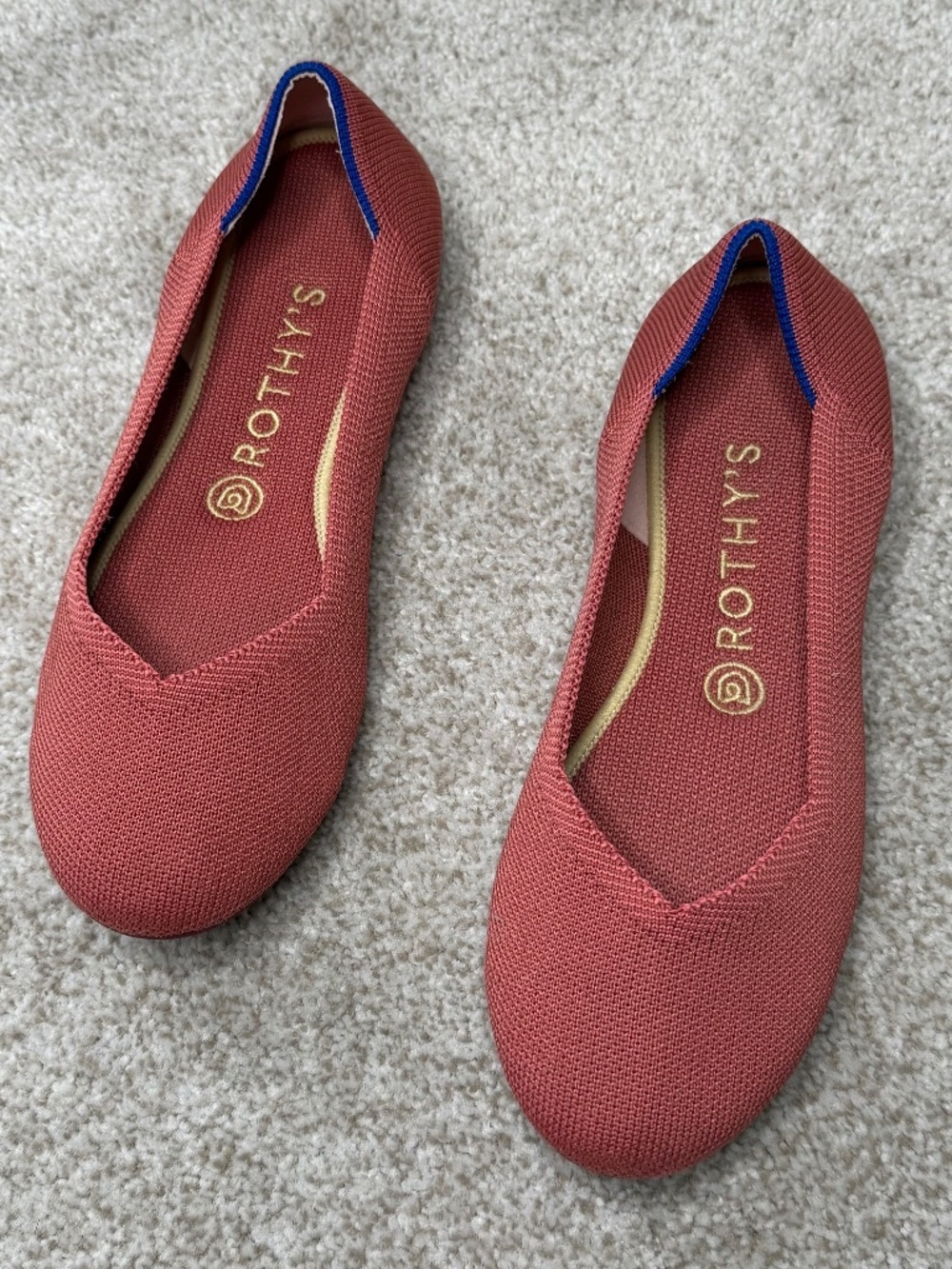 Rothy’s The Round Toe Retired Copper Flats Shoes 8